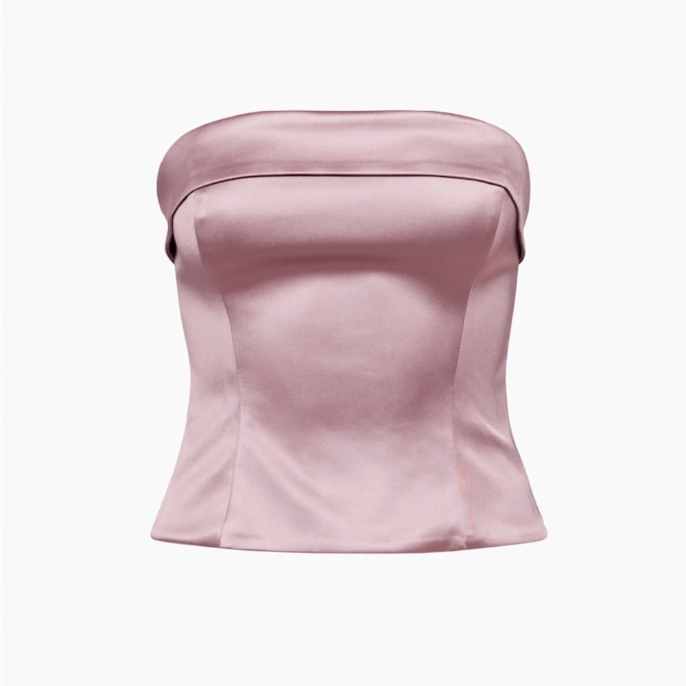 Aritzia - BLACK Satin Bustier